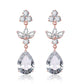 Long Temperament Water Drop Zircon Female Earrings