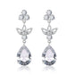 Long Temperament Water Drop Zircon Female Earrings