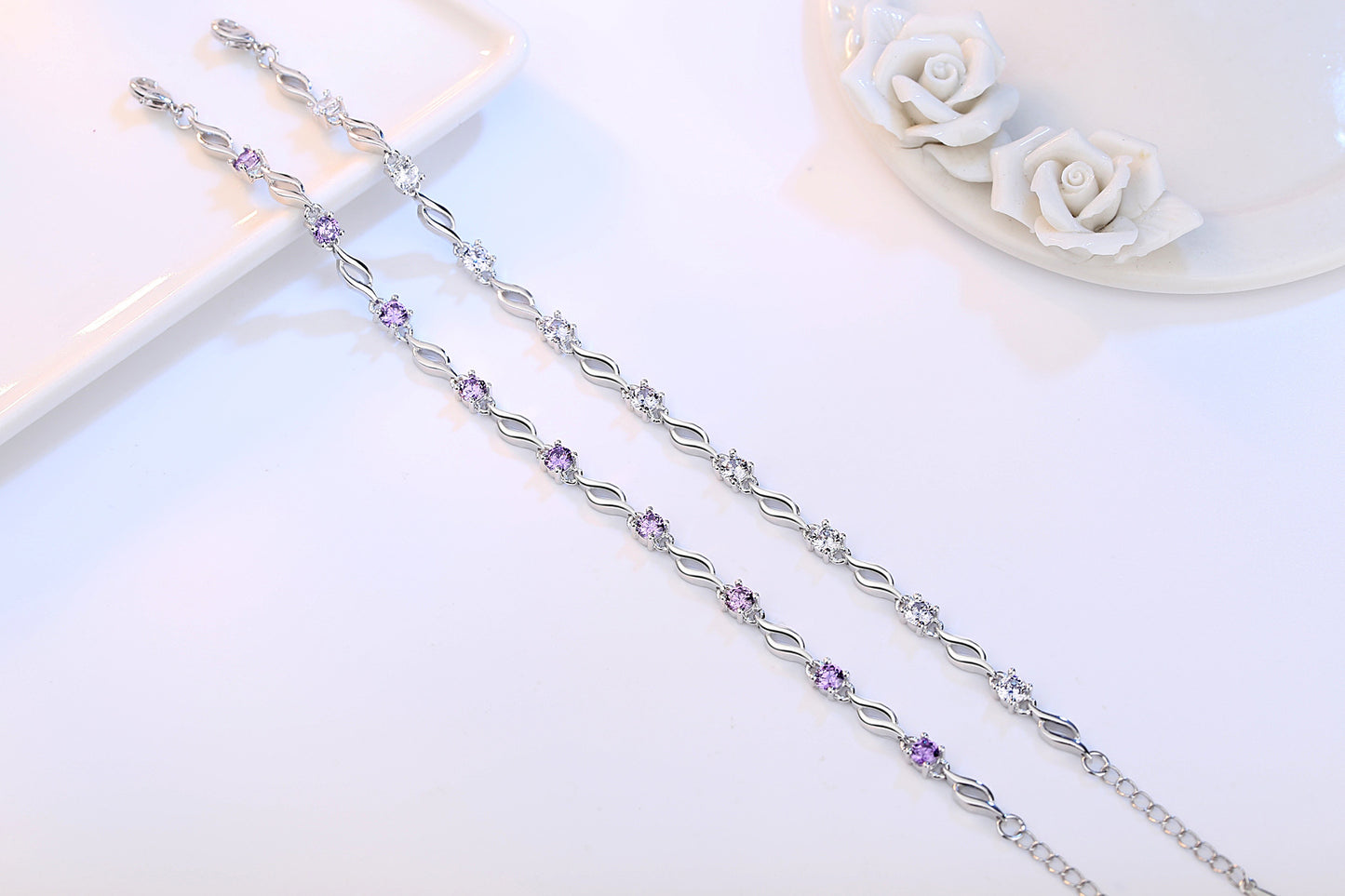 Diamond Crystal Love Bracelet